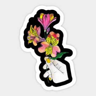 Lily of the Incas Sticker